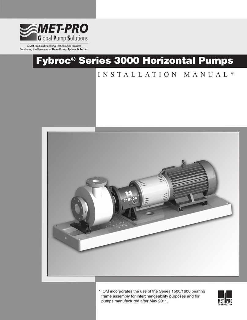 Met-Pro Fybroc 3306-24 installation manual