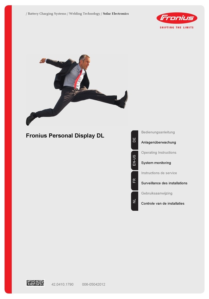 FRO­NIUS Personal Display DL operating instructions