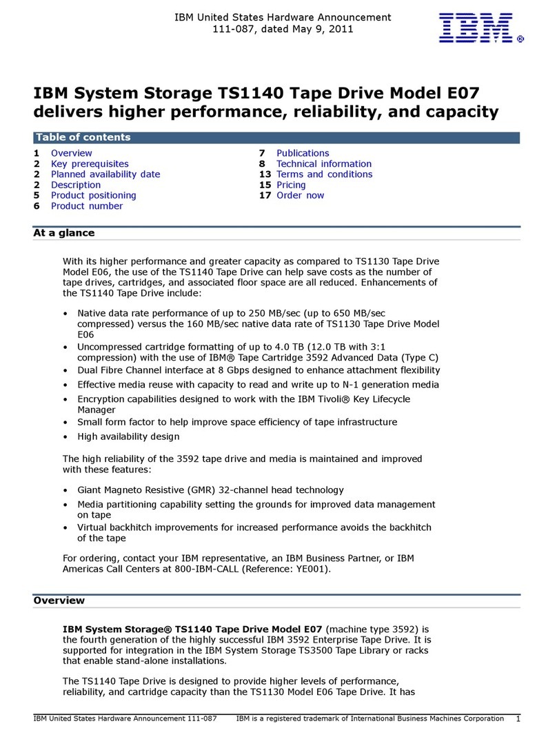 IBM TS1140 User manual