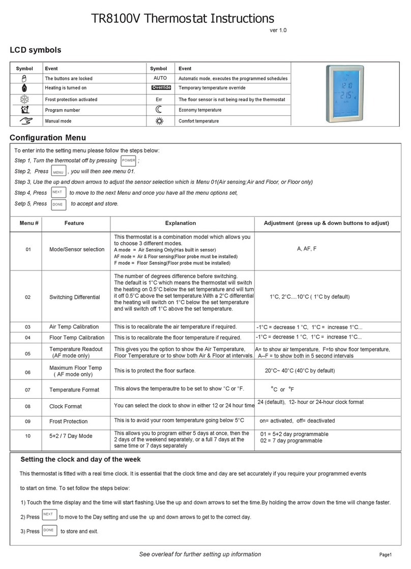 heatwell TR8100V User manual