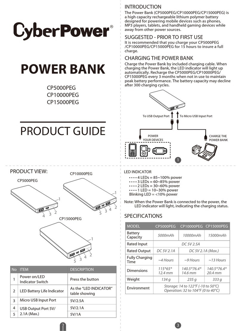 CyberPower CP5000PEG User manual