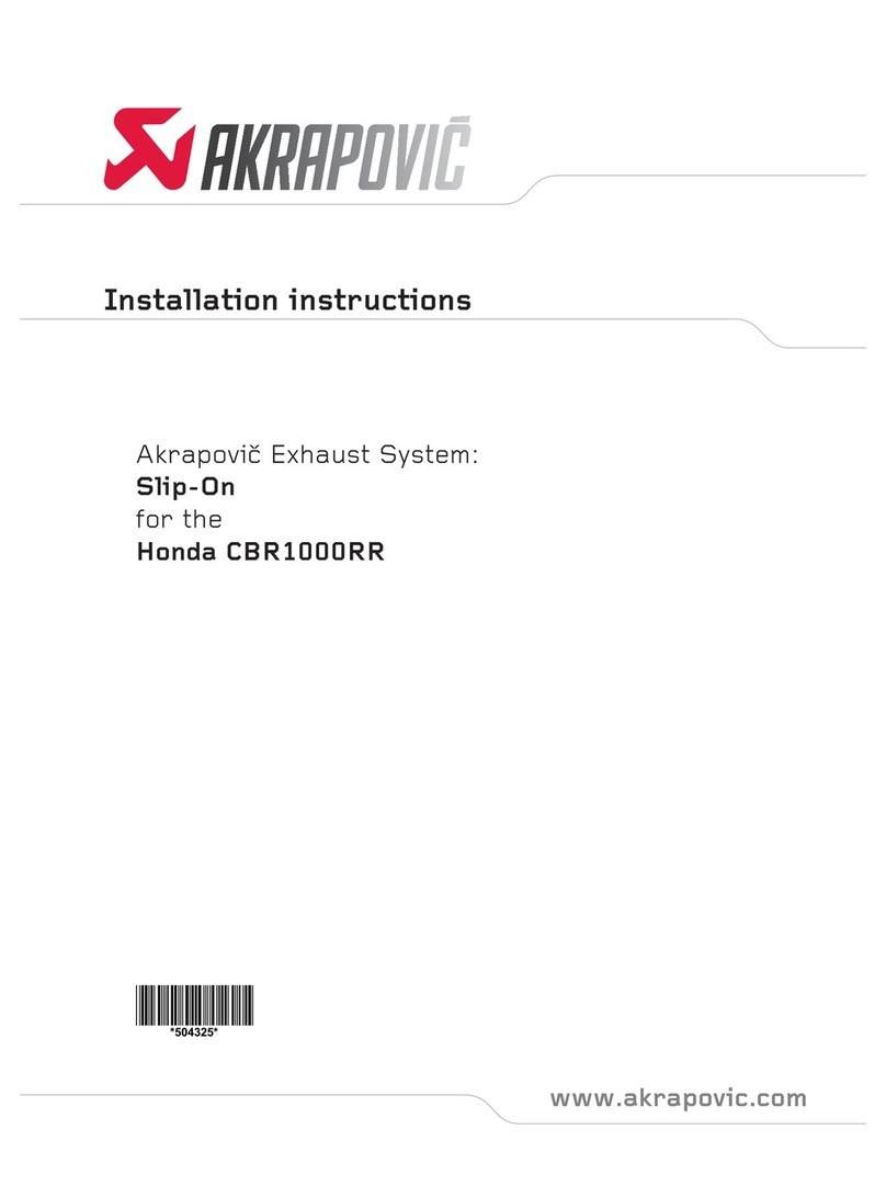 Akrapovic Slip-on User manual
