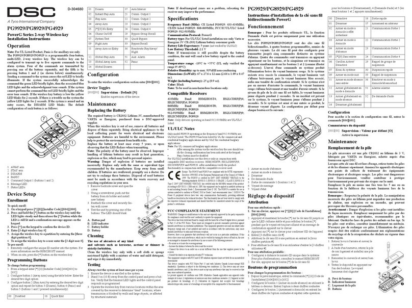 DSC PG9929 installation instructions