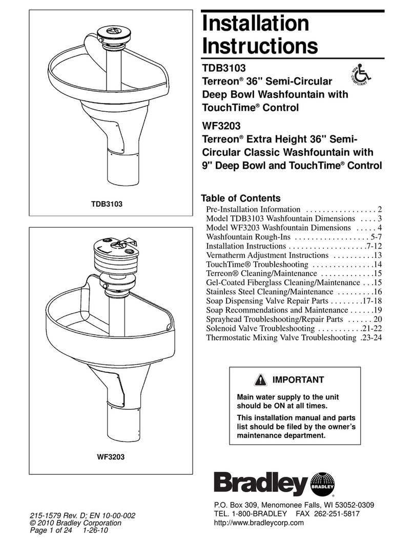 Bradley Terreon Extra Height WF3203 User manual