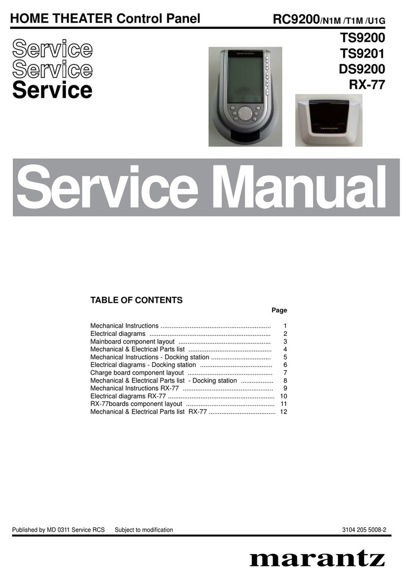 Marantz TS9200 Service manual