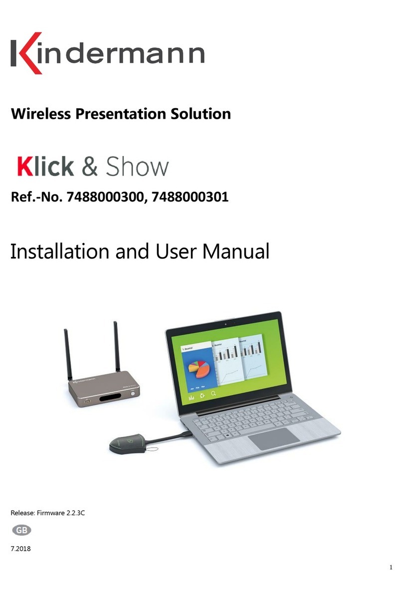 Kindermann Klick & Show User manual Kindermann Klick & Show User manual