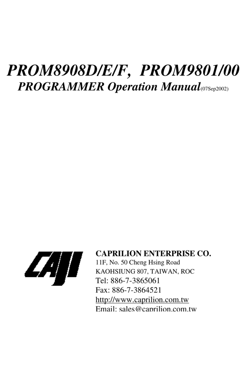 Caji PROM9801 Operation manuals