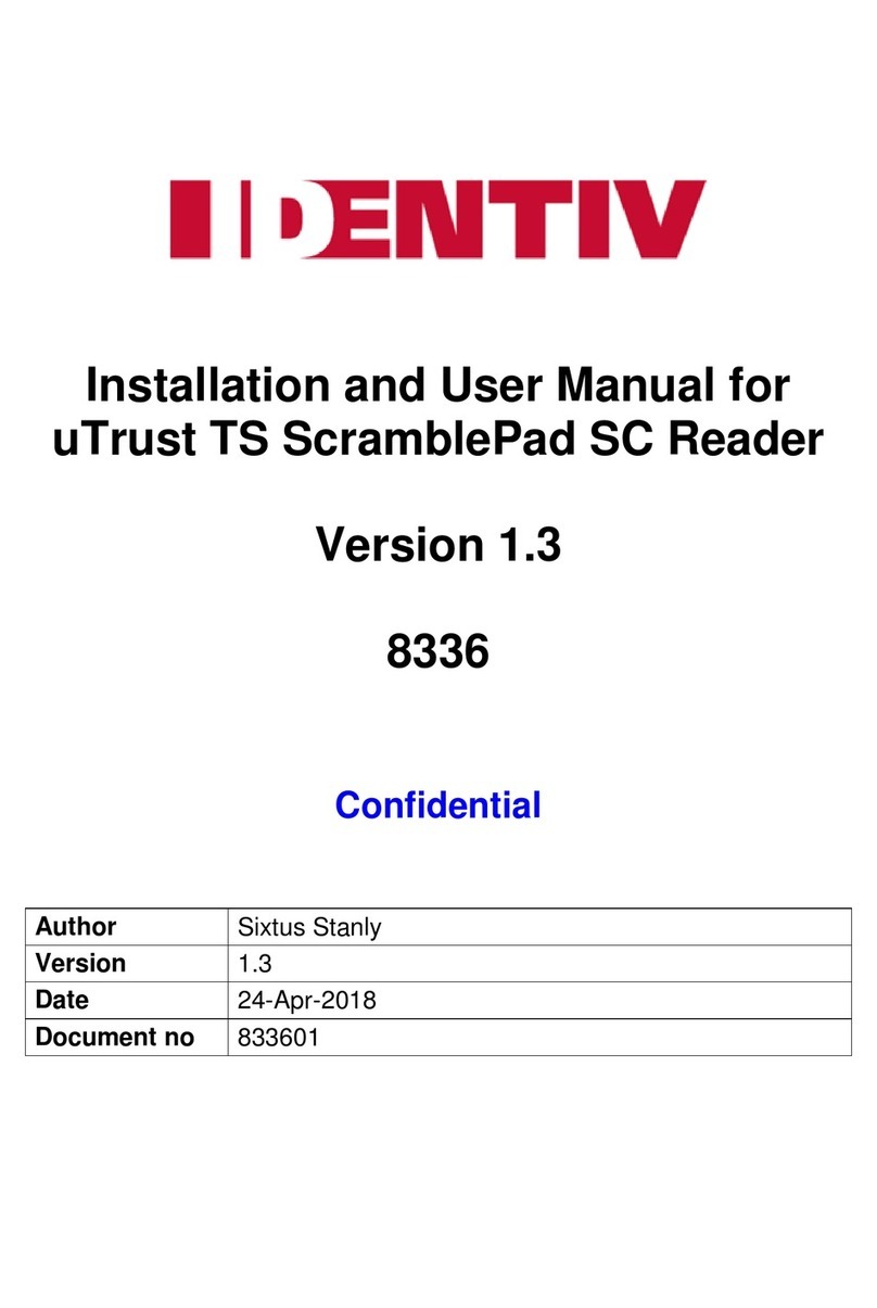Identiv uTrust TS ScramblePad SC User manual