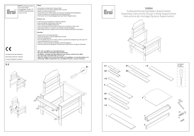 Erzi Grocers Shop Supermarket User manual