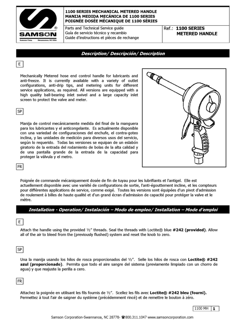 Samson 1100 SERIES Parts and technical service guide Samson 1100 SERIES Parts and technical service guide