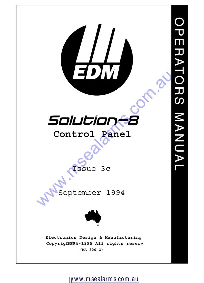 EDM Solution-8 Operator's manual