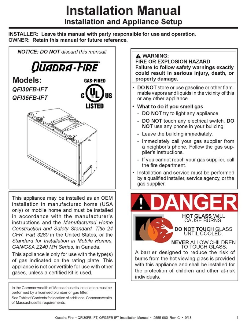 Quadra-Fire QFI30FB-IFT Mounting instructions