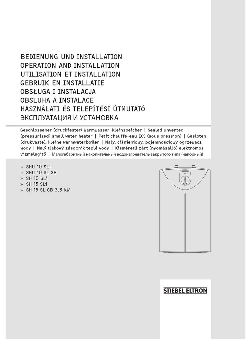 STIEBEL ELTRON SHU 10 SLi comfort Operation and installation