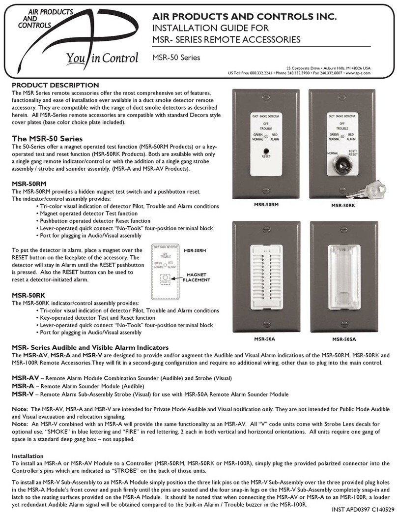Air Products MSR-50A installation guide