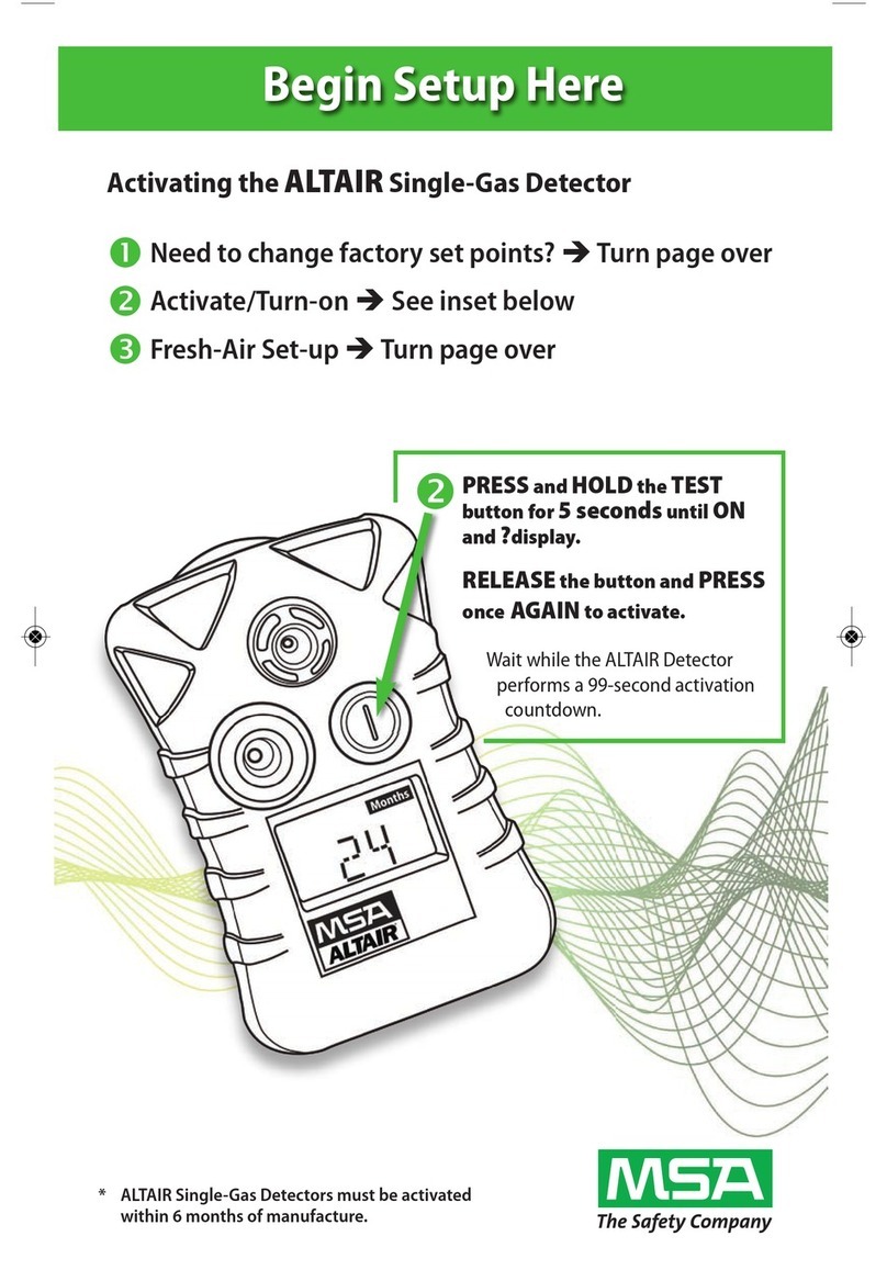 MSA Altair User manual