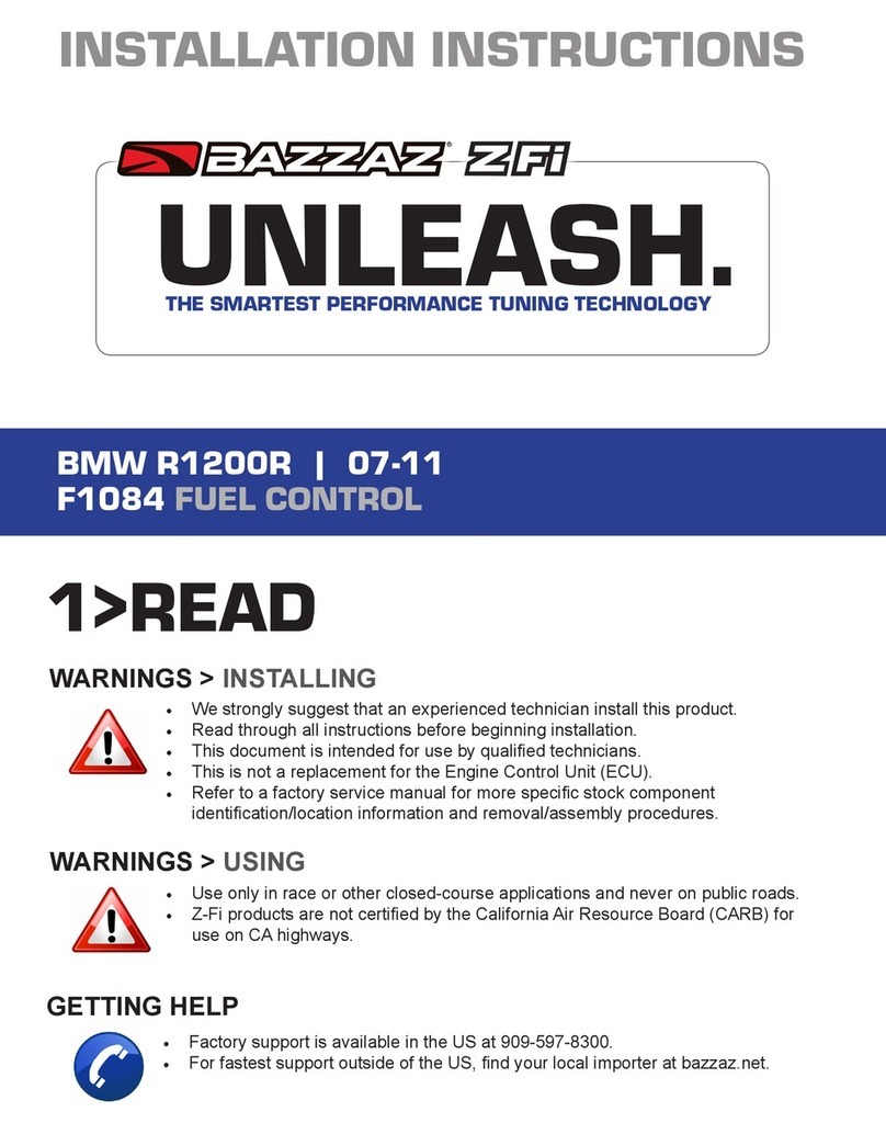 Bazzaz F1084 Pre-installation instructions