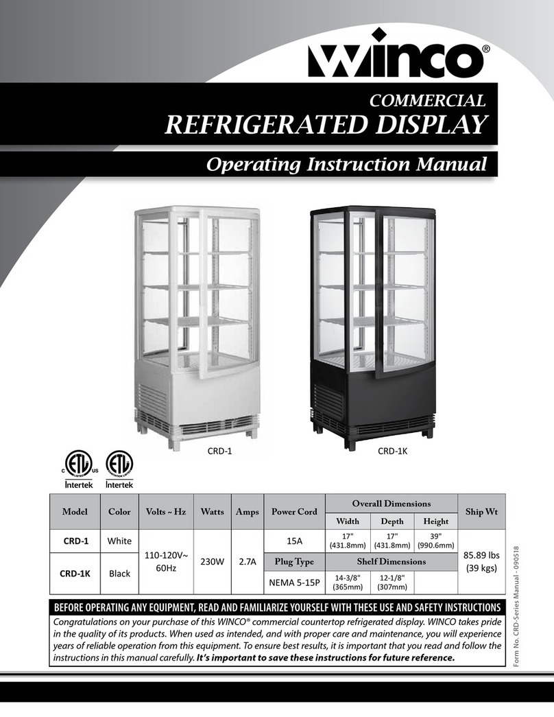 Winco CRD-1 Operating instructions manual