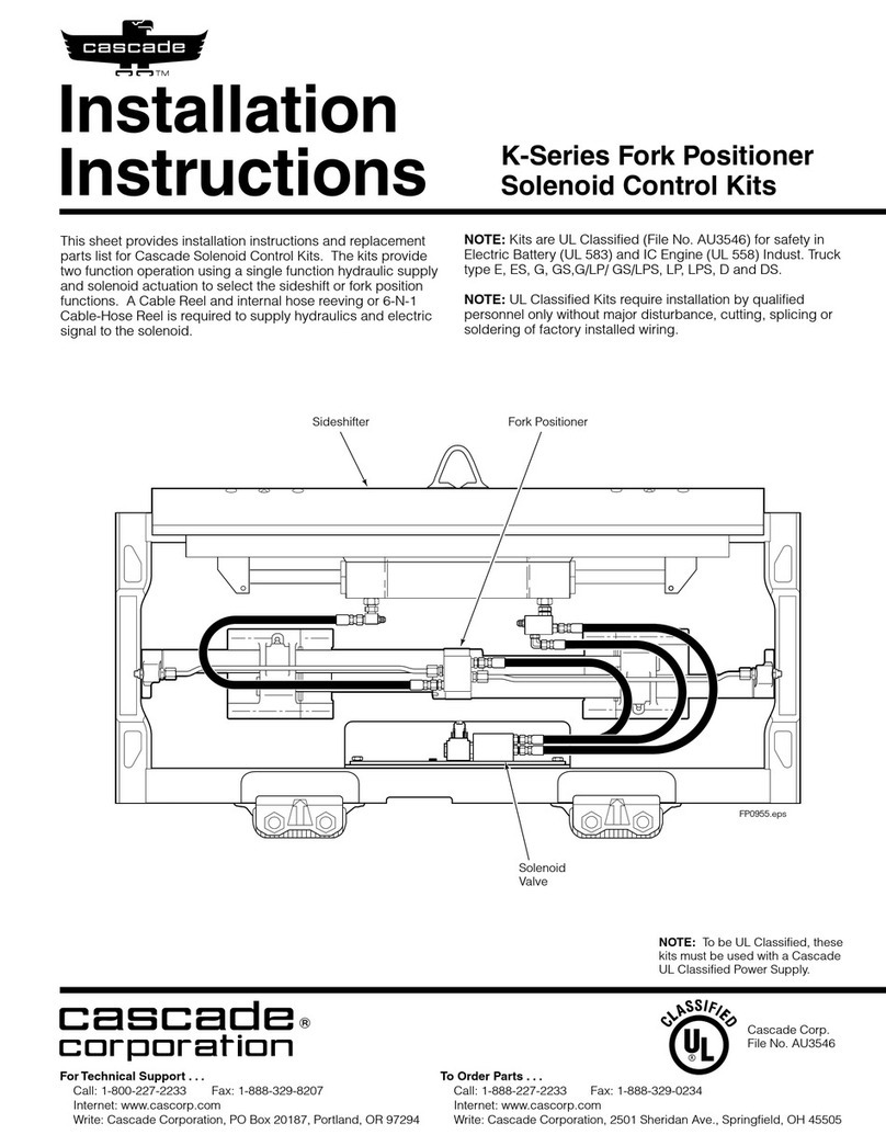Cascade 55K installation instructions