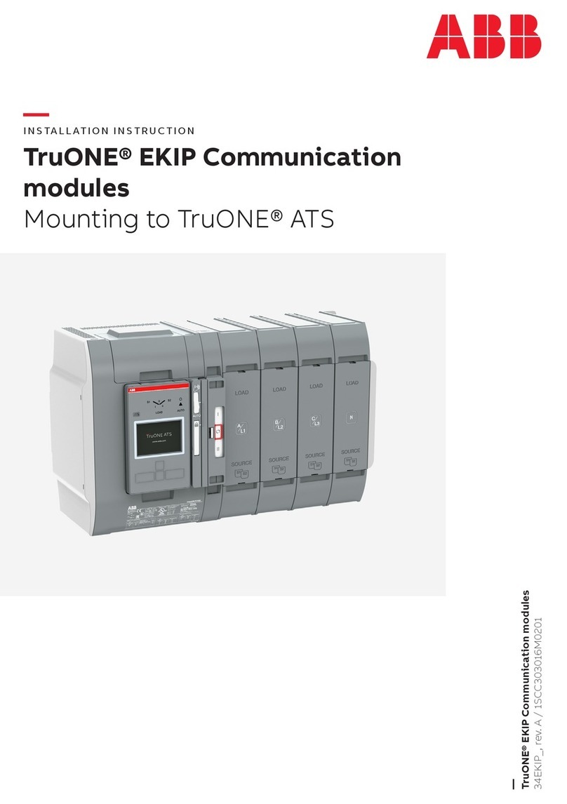 ABB TruONE Ekip Installation instruction