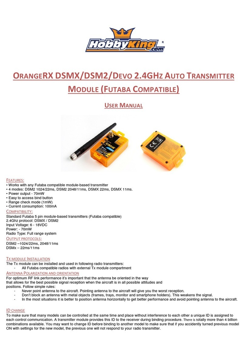 Hobby King ORANGERX DSMX user manual