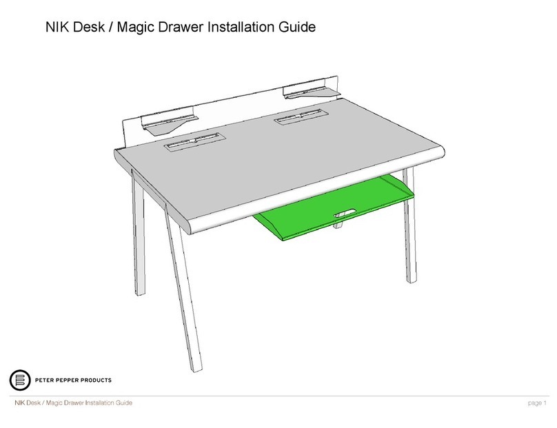 Peter Pepper NIK Desk installation guide