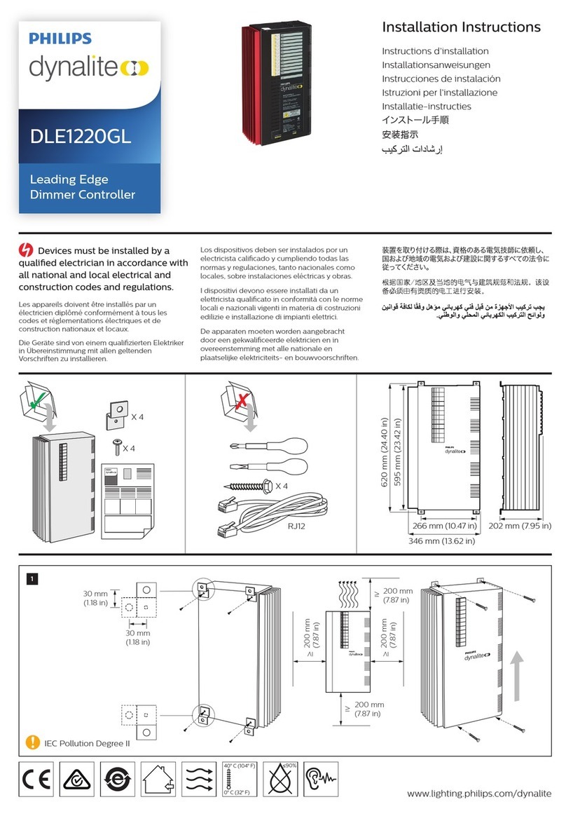 Philips Dynalite DLE1220GL User manual
