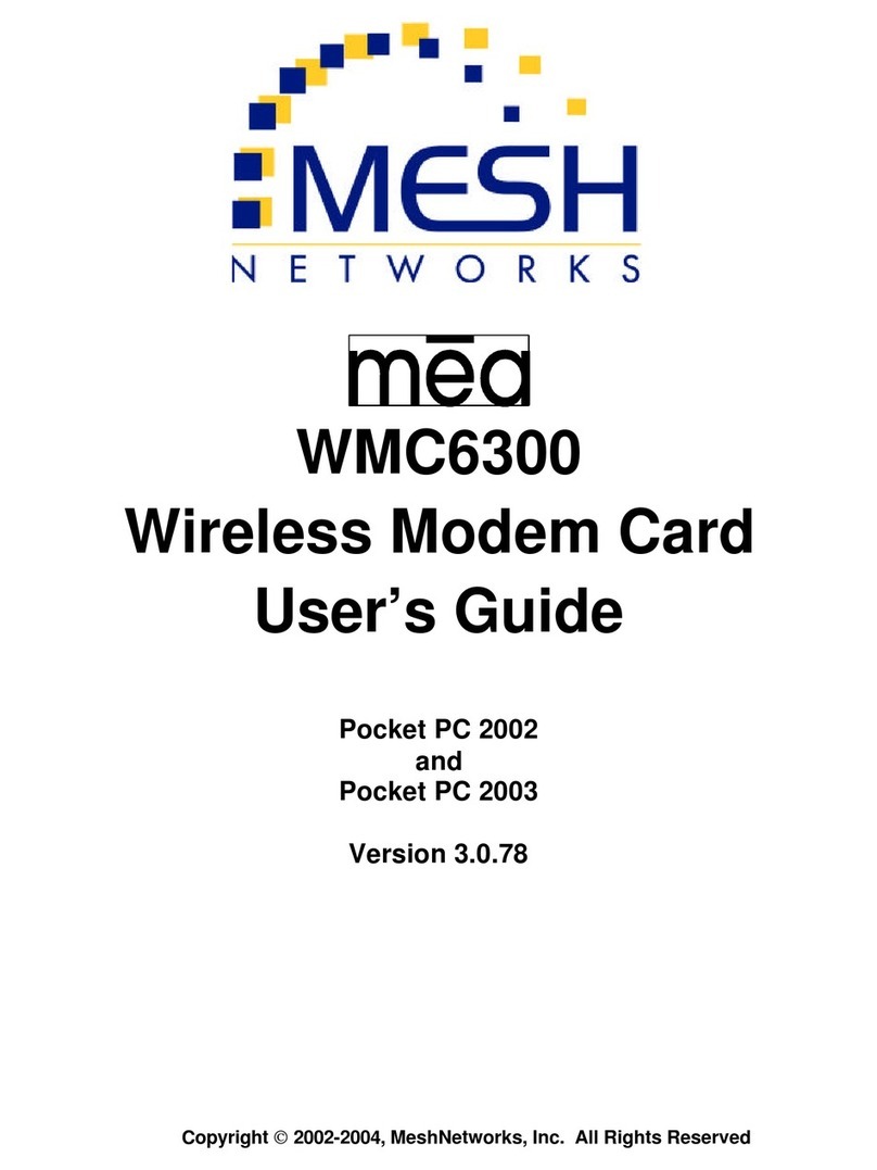 MeshNetworks MEA WMC6300 user guide MeshNetworks MEA WMC6300 user guide