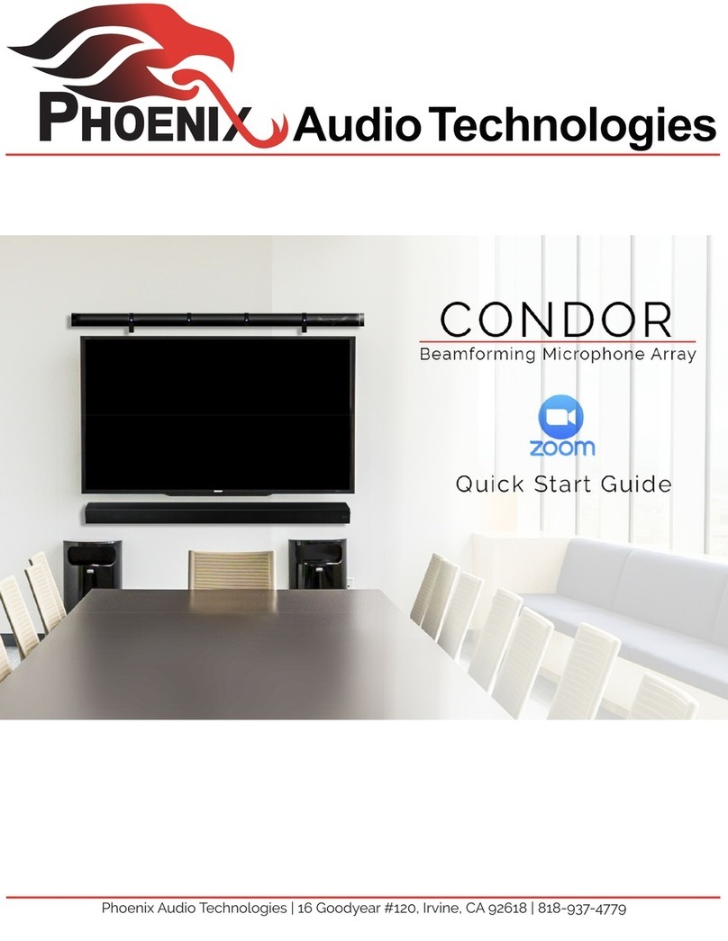 Phoenix Audio Technologies Condor quick start guide