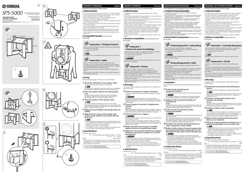 Yamaha SPS-5000 User manual