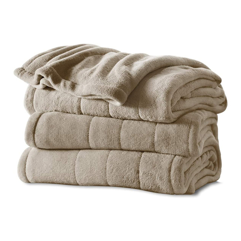 Sunbeam heated bedding user manual