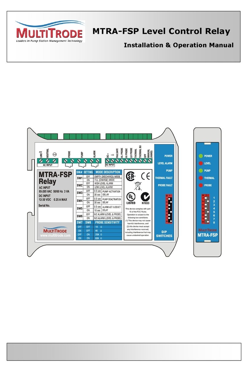 MultiTrode MTRA-FSP Installation & operation manual