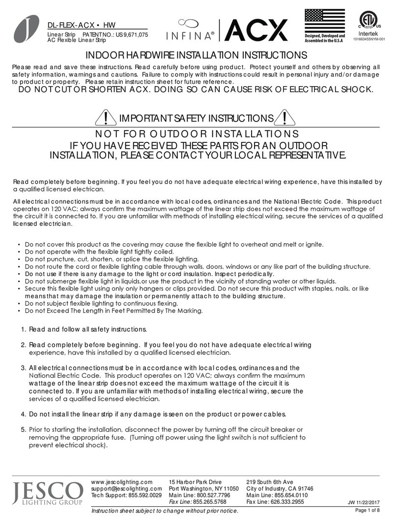 Jesco DL-FLEX-ACX Installation instructions manual