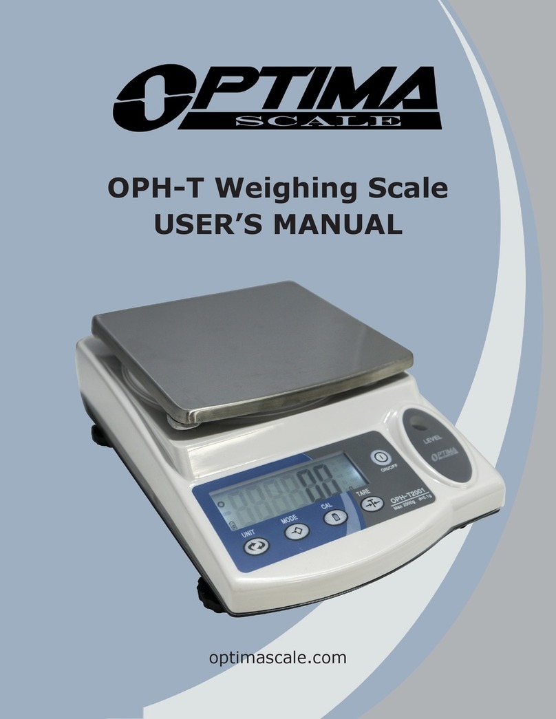 Optima Scale OPH-T user manual