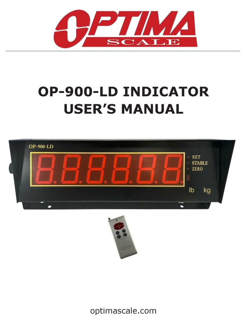 Optima Scale OP-900-LD user manual