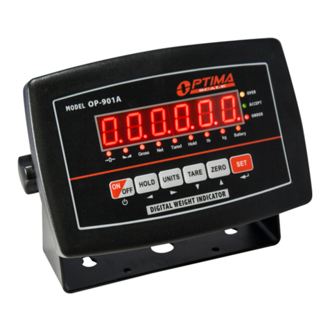 Optima Scale OP-901 SERIES user manual