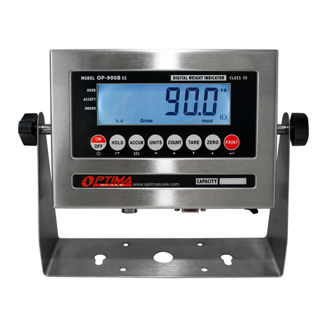Optima Scale OP-900 SERIES user manual