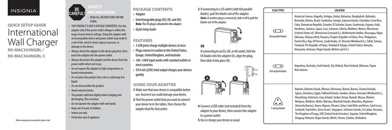 Insignia NS-MAC3U4NGBL Quick setup guide