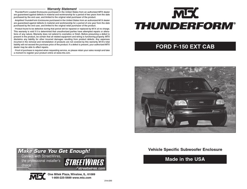 MTX THUNDERFORM user manual