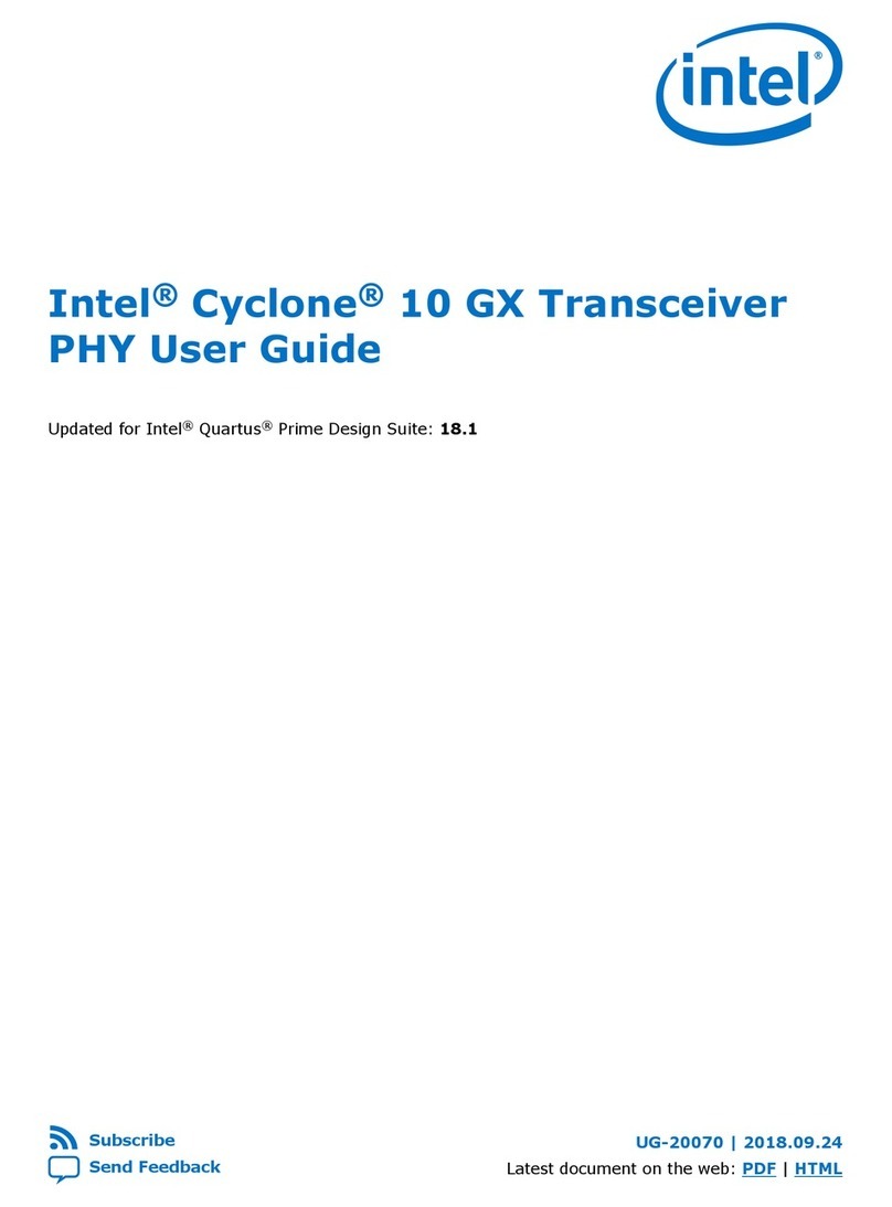 Intel Cyclone 10 GX User manual