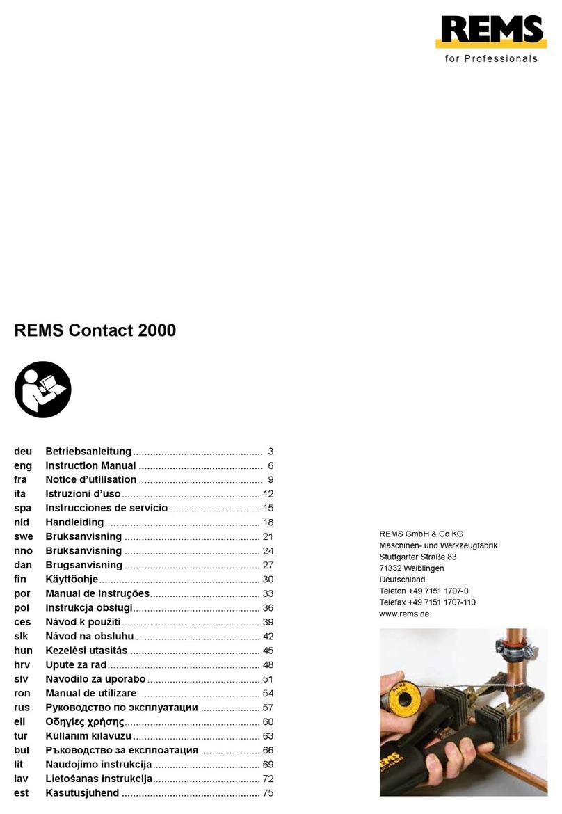 REMS Contact 2000 instruction manual