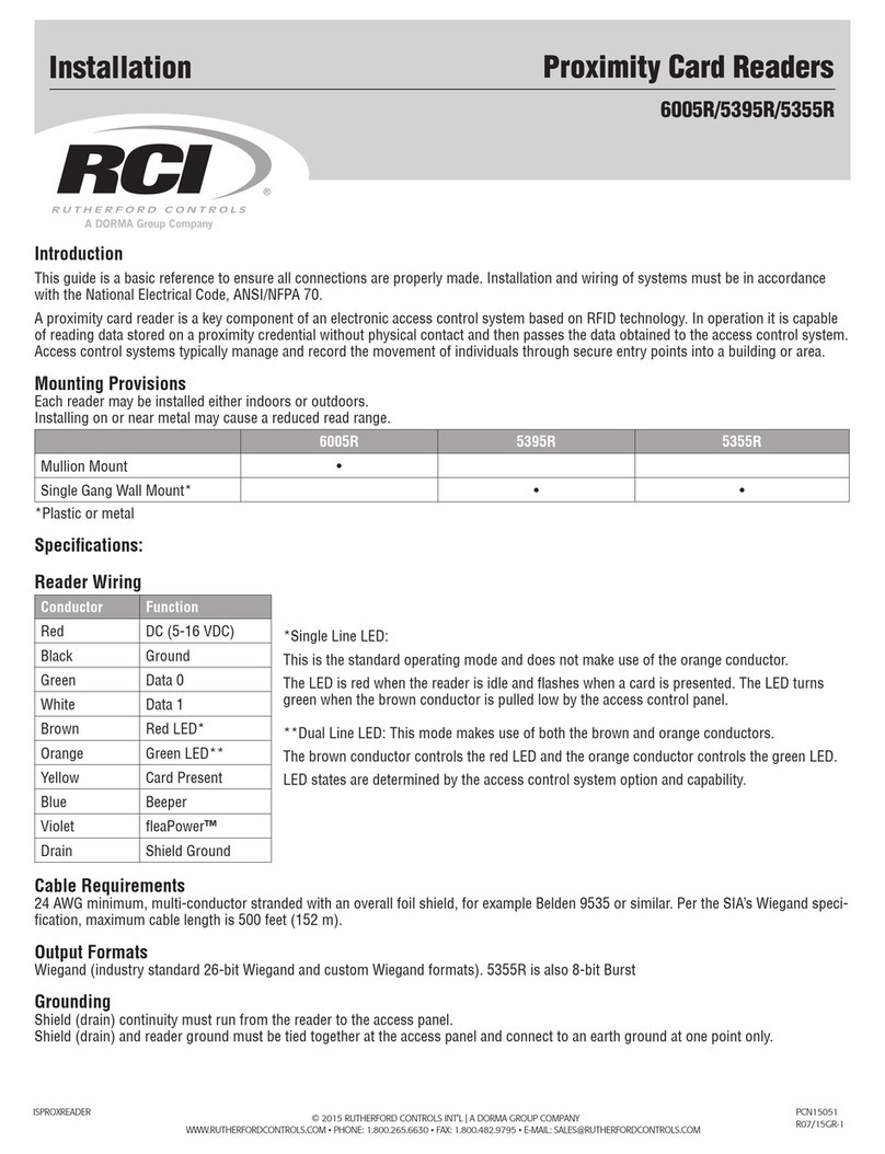 RCI 6005R User manual