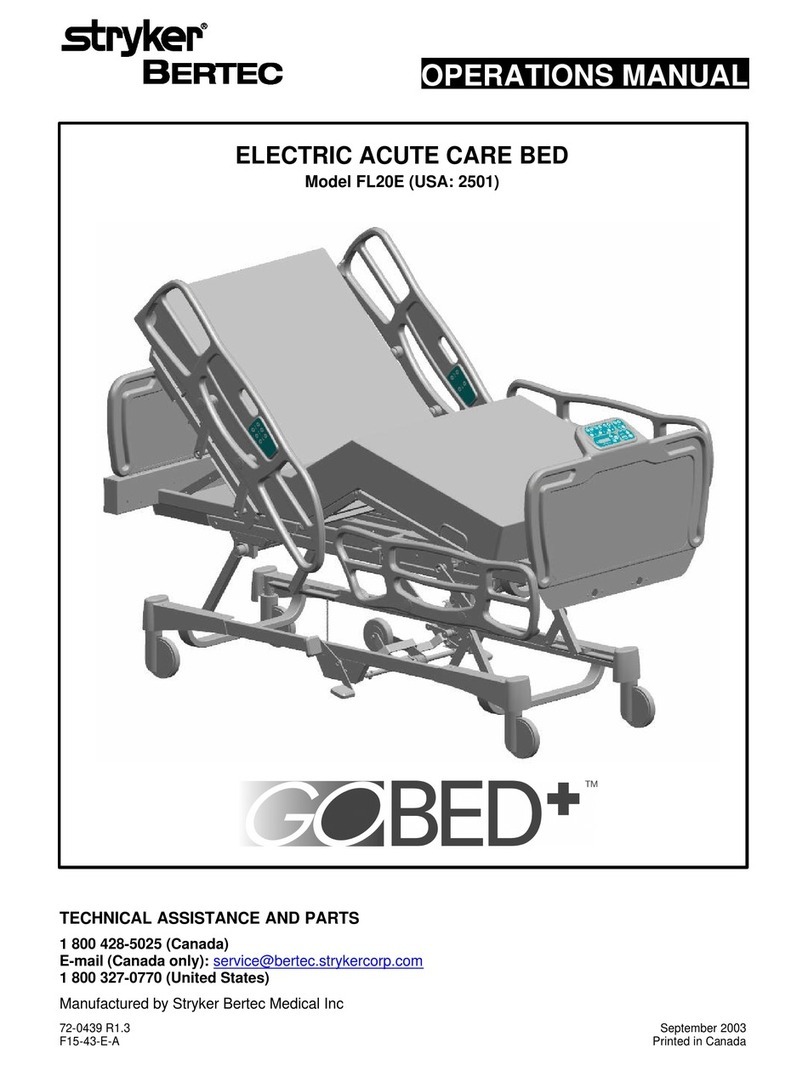 Stryker BERTEC GOBED PLUS FL20E User manual Stryker BERTEC GOBED PLUS FL20E User manual