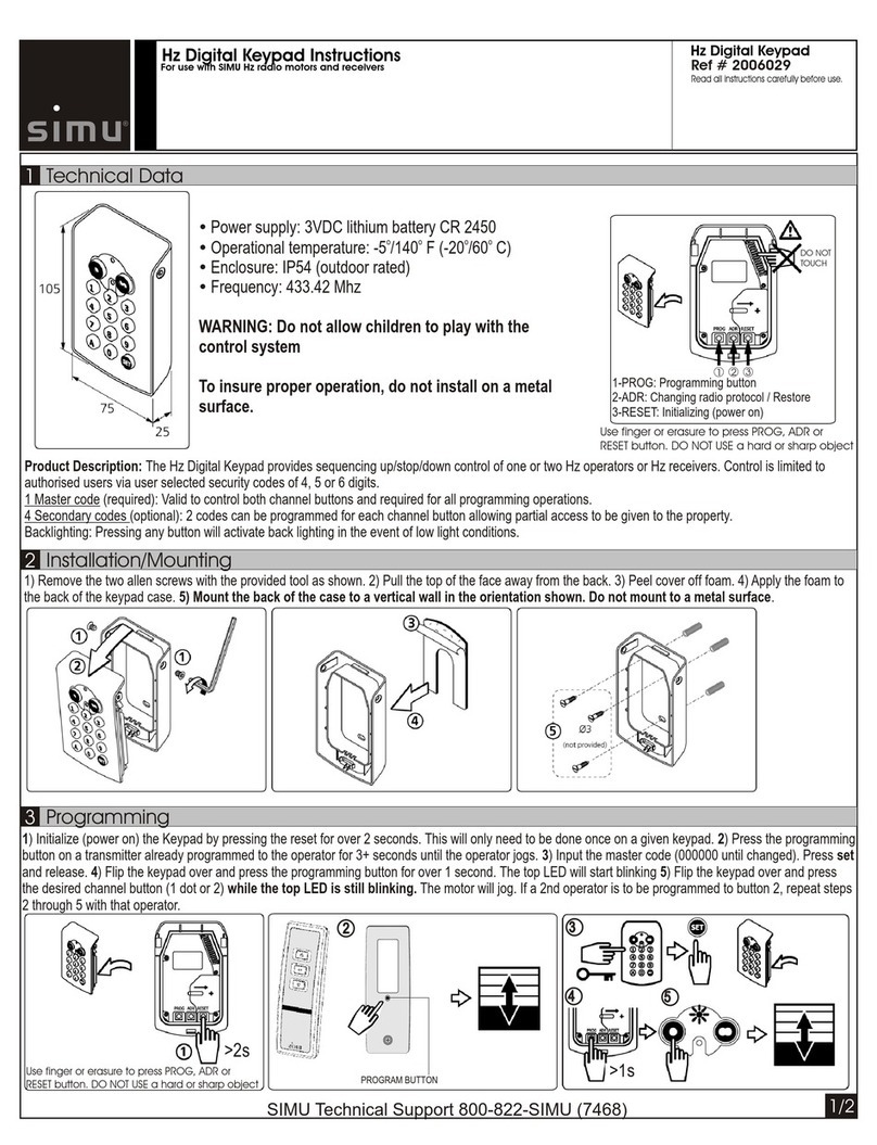 Simu 2006029 instructions