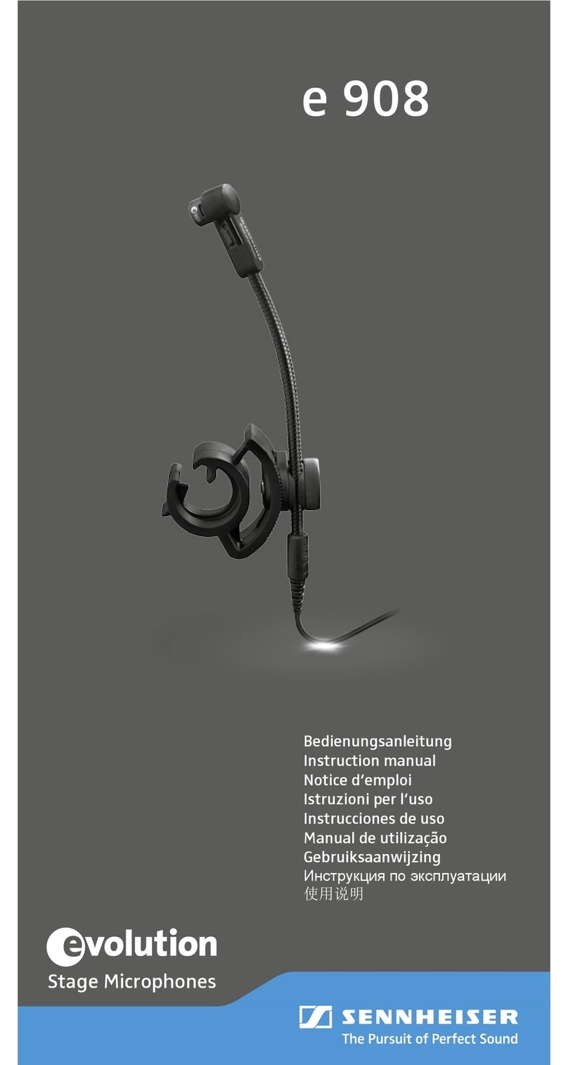 Sennheiser EVOLUTION E908 instruction manual