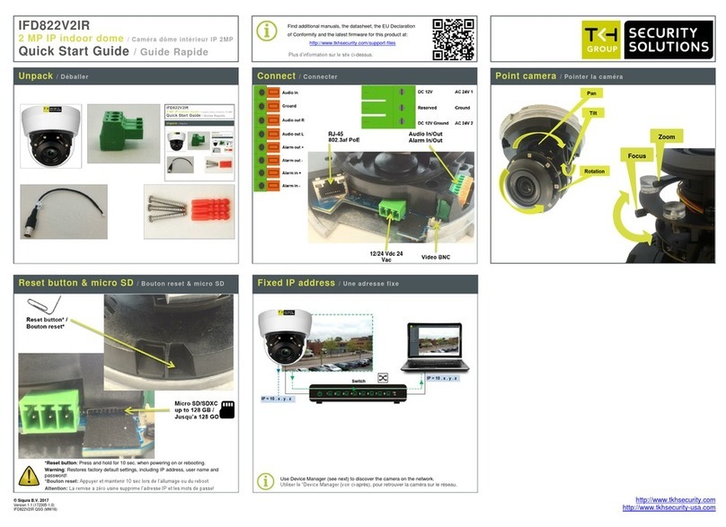 Siqura IFD822V2IR quick start guide