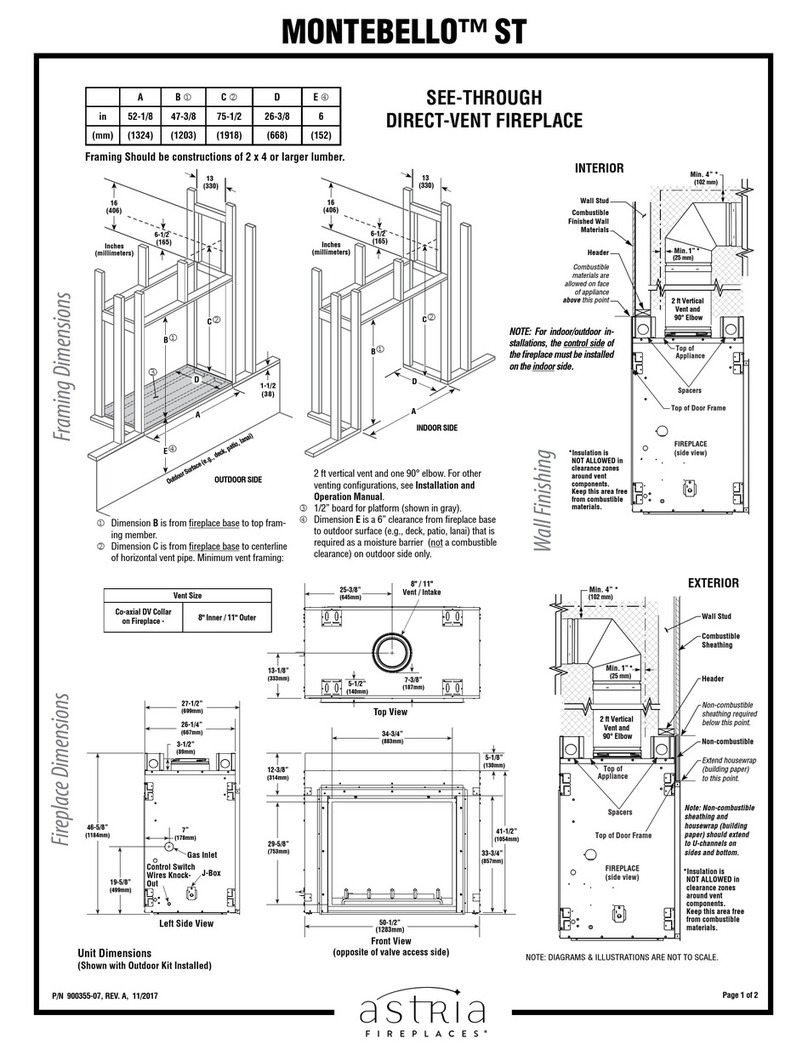 Astria MONTEBELLO ST Product dimensions