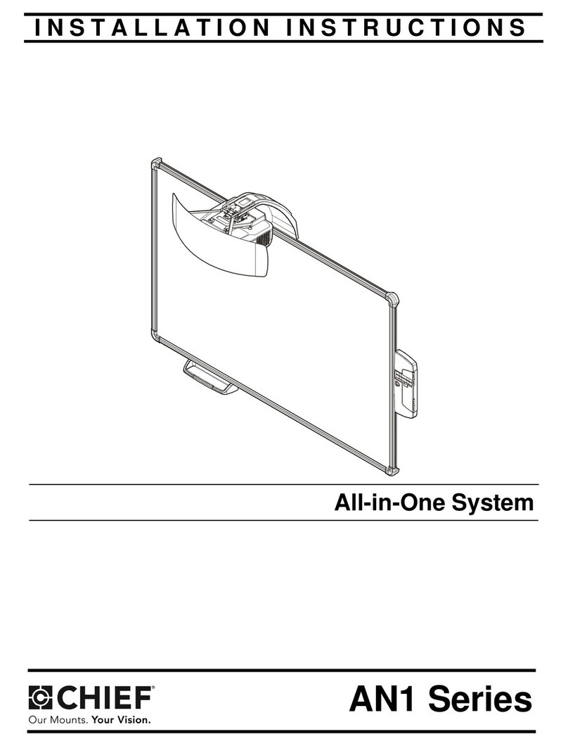 CHIEF AN1 Series Installation instructions manual