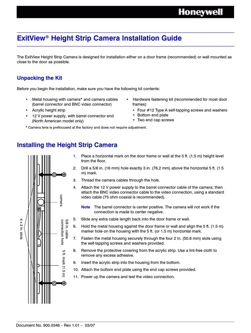 Honeywell ExitView Operating and maintenance instructions Honeywell ExitView Operating and maintenance instructions