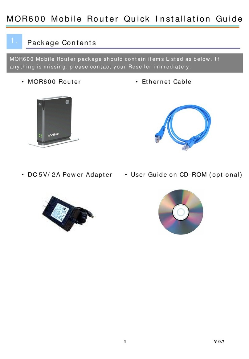 vYSoo MOR600 Quick installation guide