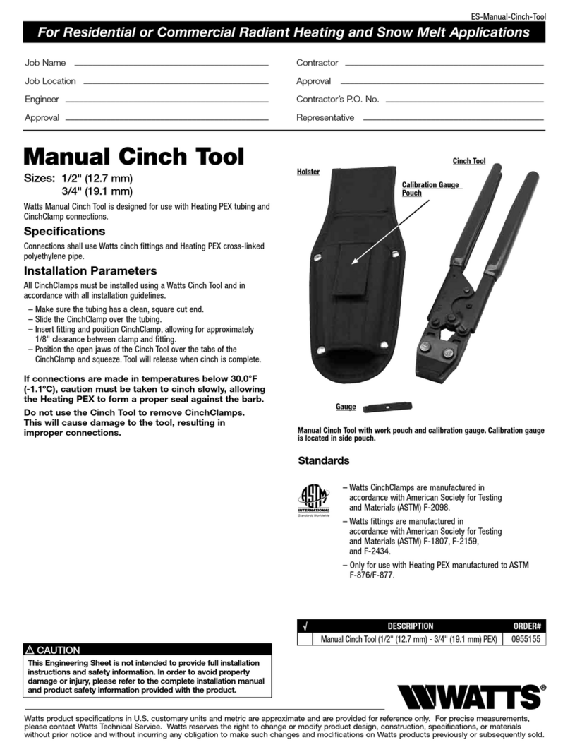 Watts 0955155 User manual